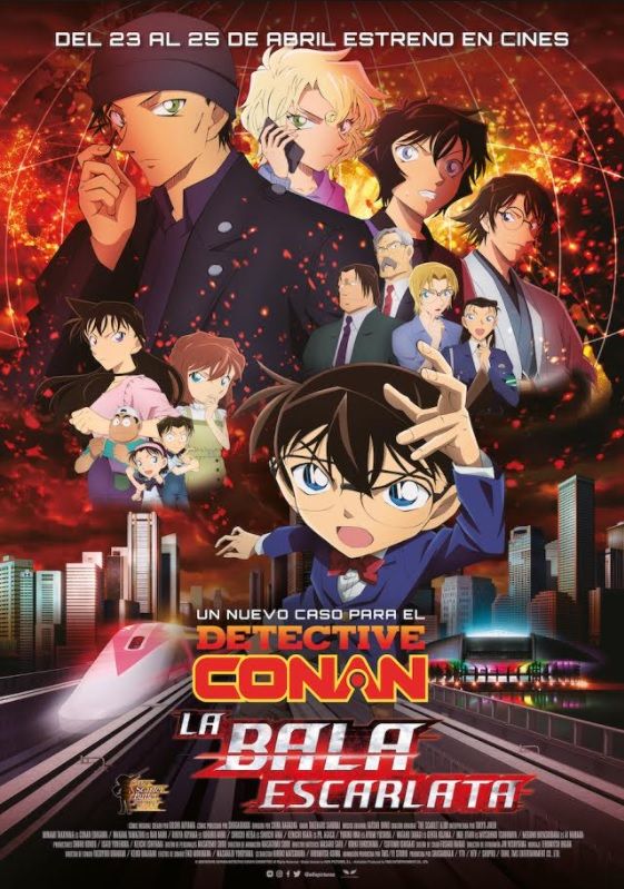 Cartel oficial de la película Detective Conan: La Bala Escarlata - Ramen  Para Dos