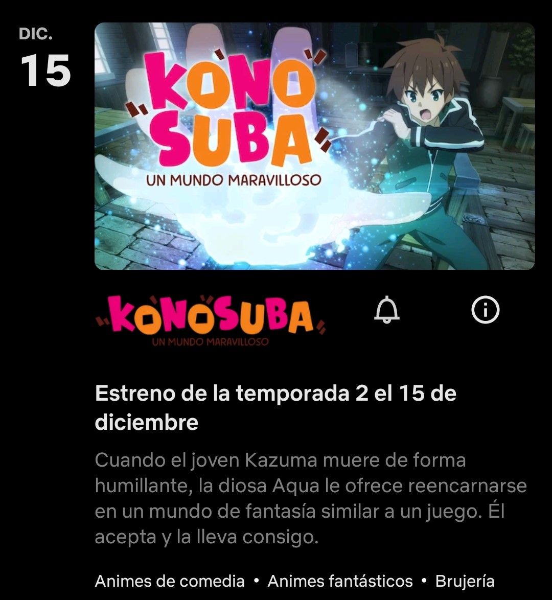 El anime KonoSuba! tendrá una tercera temporada y cambiará de