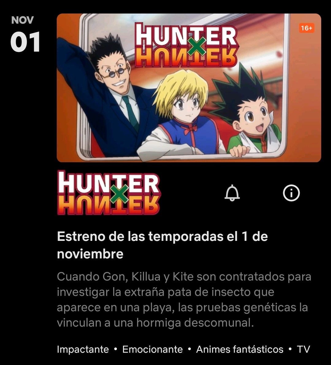 Más episodios de Hunter X Hunter llegarán a Netflix - Ramen Para Dos